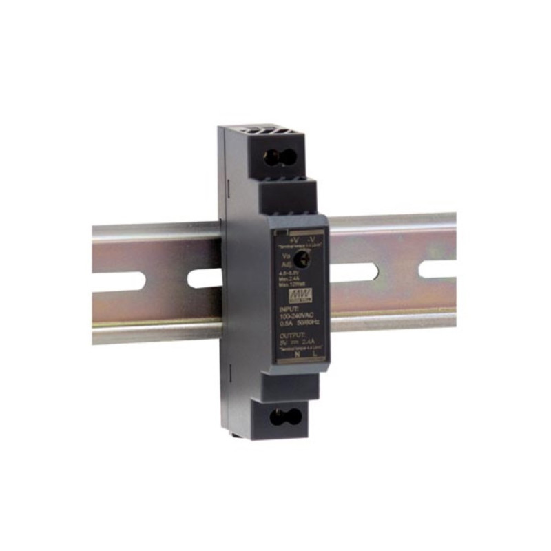 ALIMENTATION - 1 SORTIE - 15 W - 12 V 1.25 A - MONTAGE SUR RAIL DIN - POUR USAGE INDUSTRIEL