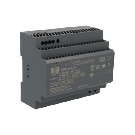 ALIMENTATION - 1 SORTIE - 150 W - 48 V- MONTAGE SUR RAIL DIN - POUR US