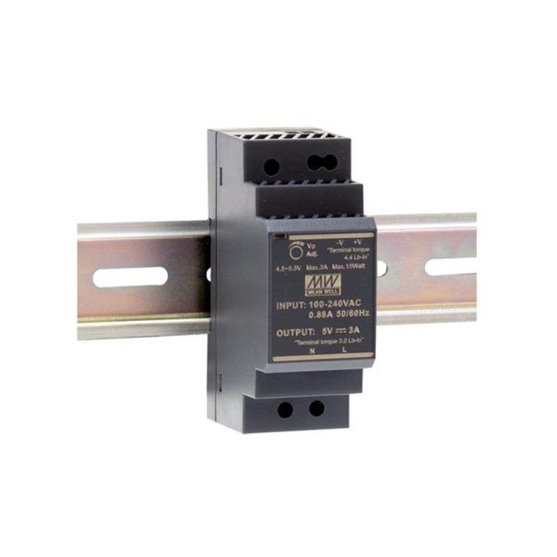 ALIMENTATION - 1 SORTIE - 30 W - 12 V 2 A - MONTAGE SUR RAIL DIN - POUR USAGE INDUSTRIEL