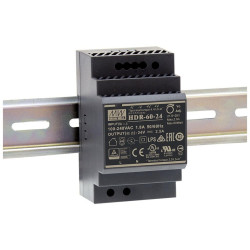 ALIMENTATION - 1 SORTIE - 60 W - 24 V 2.5 A - MONTAGE SUR RAIL DIN - P