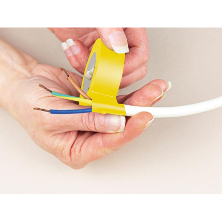 NITTO - RUBAN ADHESIF ISOLANT - JAUNE - 19 mm x 10 m