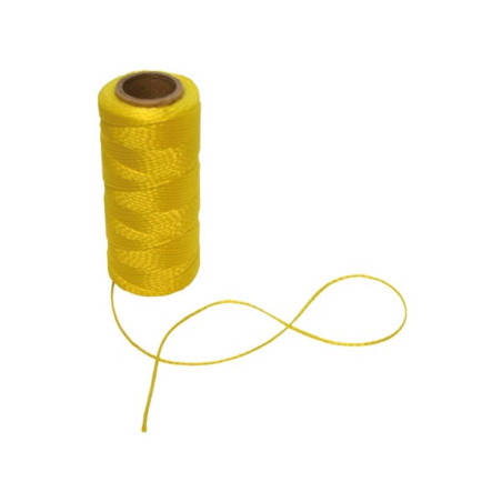 CORDE DE MAÇON - Ø 1.2 mm - LONGUEUR 100 m - JAUNE - PRL