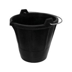 TALIAPLAST - SEAU DE MAÇON - 12 L - CAOUTCHOUC - AVEC BEC VERSEUR - PR