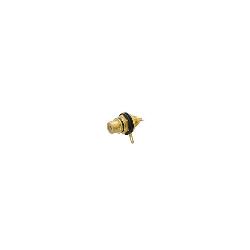 EMBASE FEMELLE RCA DOREE - NOIR