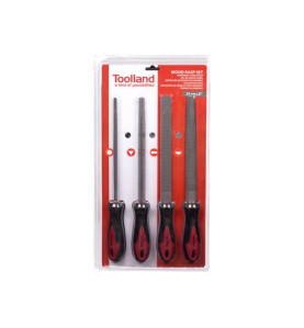 JEU DE RÂPES À BOIS - 20 cm/8" - 4 pcs - PRL