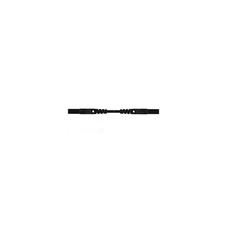 CORDON DE MESURE ISOLE 25cm et Ø 4mm - NOIR (MLB/GG-SH 25/1)