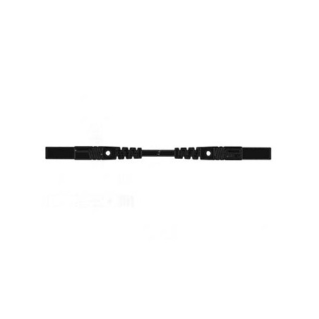 CORDON DE MESURE ISOLE 25cm et Ø 4mm - NOIR (MLB/GG-SH 25/1) - Vellema