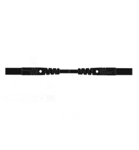 CORDON DE MESURE ISOLE 25cm et Ø 4mm - NOIR (MLB/GG-SH 25/1) - Vellema
