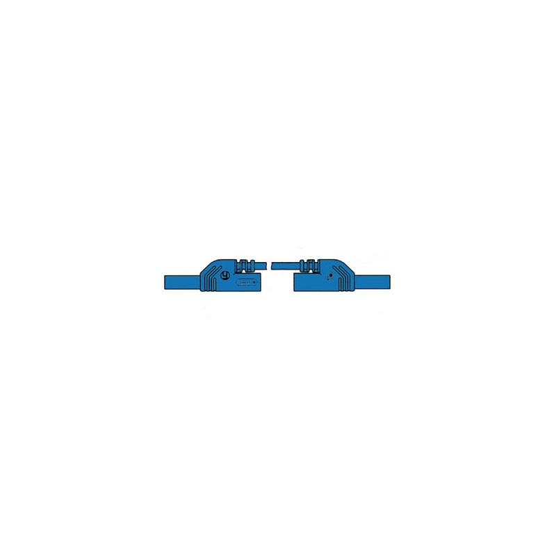 CORDON DE MESURE ISOLE 4mm 25cm AVEC REPRISE - BLEU (MLB-SH/WS 25/1) CORDON DE MESURE ISOLE 4mm 25cm AVEC REPRISE - BLEU (MLB-SH/WS 25/1)