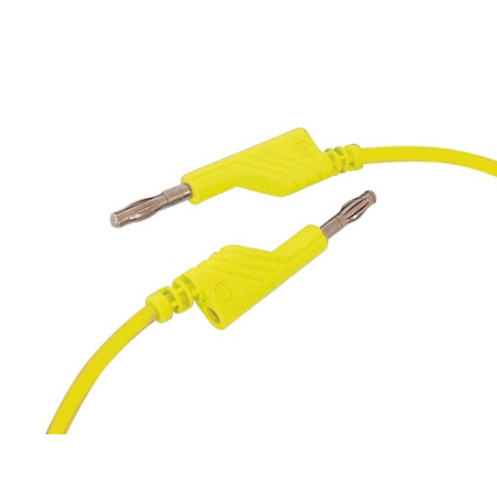 CORDON DE MESURE 4mm 50cm - JAUNE  (MLN-SIL / 1) - Velleman