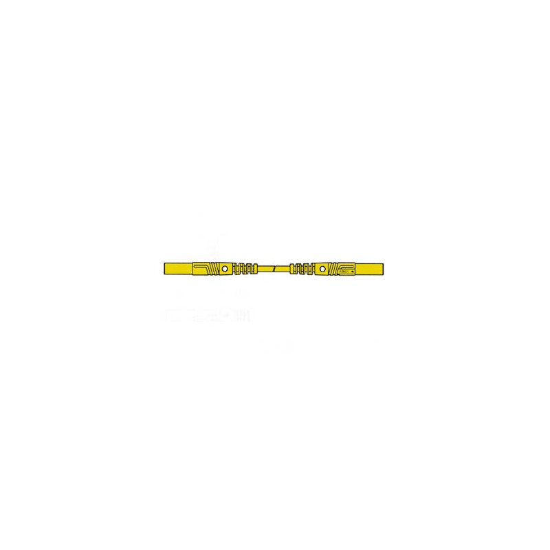 CORDON DE MESURE ISOLE 25cm et Ø 4mm - JAUNE (MLB/GG-SH 25/1)