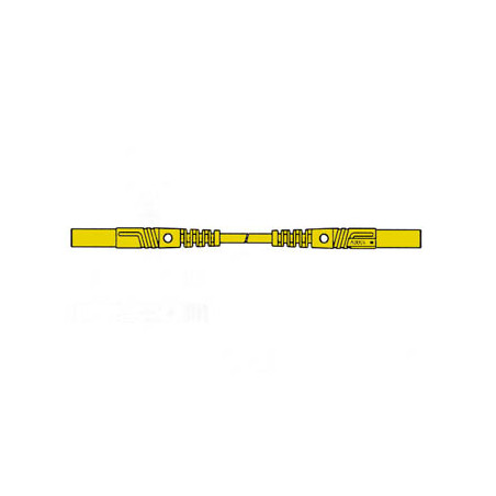 CORDON DE MESURE ISOLE 25cm et Ø 4mm - JAUNE (MLB/GG-SH 25/1) - Vellem