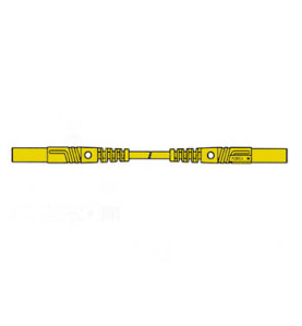 CORDON DE MESURE ISOLE 25cm et Ø 4mm - JAUNE (MLB/GG-SH 25/1) - Vellem