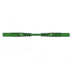 CORDON DE MESURE ISOLE 100cm et Ø 4mm - VERT (MLB/GG-SH 100/1) - Velle
