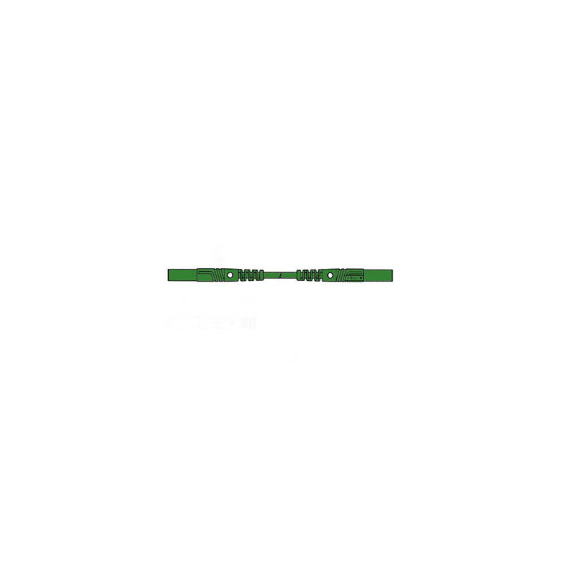 CORDON DE MESURE ISOLE 100cm et Ø 4mm - VERT (MLB/GG-SH 100/1)