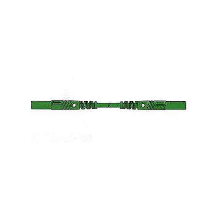 CORDON DE MESURE ISOLE 100cm et Ø 4mm - VERT (MLB/GG-SH 100/1) - Velle