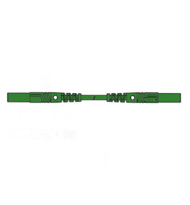 CORDON DE MESURE ISOLE 100cm et Ø 4mm - VERT (MLB/GG-SH 100/1) - Velle