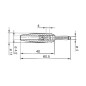 FICHE MULTICONTACTS 4mm A TROU TRANSVERSAL - NOIR (BULA 20K)