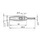 FICHE MULTICONTACTS 4mm A TROU TRANSVERSAL - NOIR (VERSION 30A) (BULA 30K)