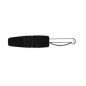 FICHE STANDARD 4mm AVEC VIS DE SERRAGE - NOIR (VON 20)