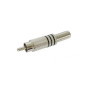FICHE RCA MALE - NICKEL - NOIR