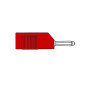 FICHE MULTICONTACTS 4mm A TROU TRANSVERSAL ET REPRISE ARRIERE - ROUGE (BSB 20K)