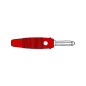 FICHE MULTICONTACTS 4mm A TROU TRANSVERSAL - ROUGE (BULA 20K)