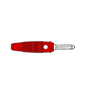 FICHE MULTICONTACTS 4mm A TROU TRANSVERSAL - ROUGE (VERSION 30A) (BULA