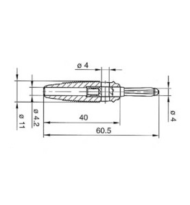 FICHE MULTICONTACTS 4mm A TROU TRANSVERSAL - ROUGE (VERSION 30A) (BULA