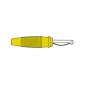 FICHE 4mm A TROU TRANSVERSAL, A SOUDER - JAUNE (VQ 30)