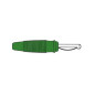 FICHE 4mm A TROU TRANSVERSAL, A SOUDER - VERT (VQ 30)