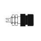 DOUILLE STANDARD 4mm ISOLEE - NOIR (BIL 20)
