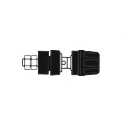 DOUILLE 4mm AVEC BOUCHON IMPERDABLE- NOIR (PKI 10A) - Velleman