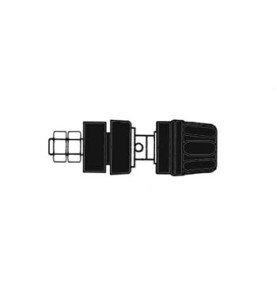 DOUILLE 4mm AVEC BOUCHON IMPERDABLE- NOIR (PKI 10A) - Velleman