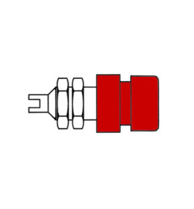 DOUILLE STANDARD 4mm ISOLEE - ROUGE (BIL 20) - Velleman