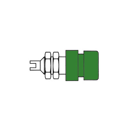 DOUILLE STANDARD 4mm ISOLEE - VERT (BIL 20) - Velleman