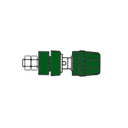 DOUILLE 4mm AVEC BOUCHON IMPERDABLE- VERT (PKI 10A) - Velleman