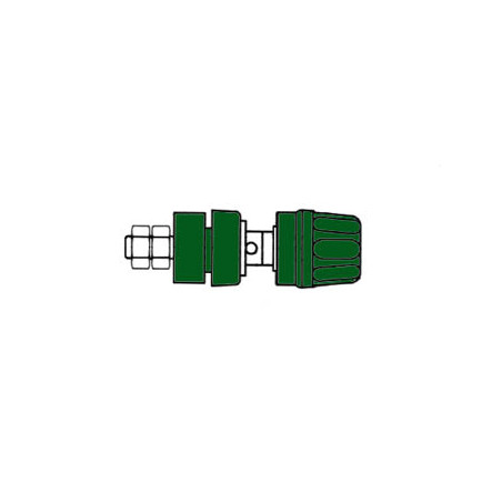DOUILLE 4mm AVEC BOUCHON IMPERDABLE- VERT (PKI 10A) - Velleman