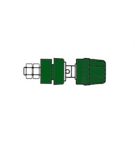DOUILLE 4mm AVEC BOUCHON IMPERDABLE- VERT (PKI 10A) - Velleman
