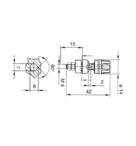 DOUILLE 4mm AVEC BOUCHON IMPERDABLE- VERT (PKI 10A) - Velleman