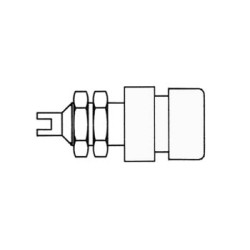 DOUILLE ISOLEE, BLANC, 4mm - BIL20 - Velleman