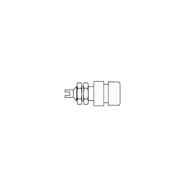 DOUILLE ISOLEE, BLANC, 4mm - BIL20