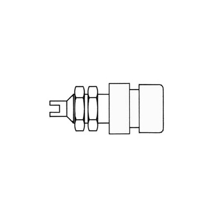 DOUILLE ISOLEE, BLANC, 4mm - BIL20 - Velleman