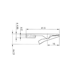 PINCE CROCODILE ISOLEE 2mm - NOIR (MA1) - Velleman