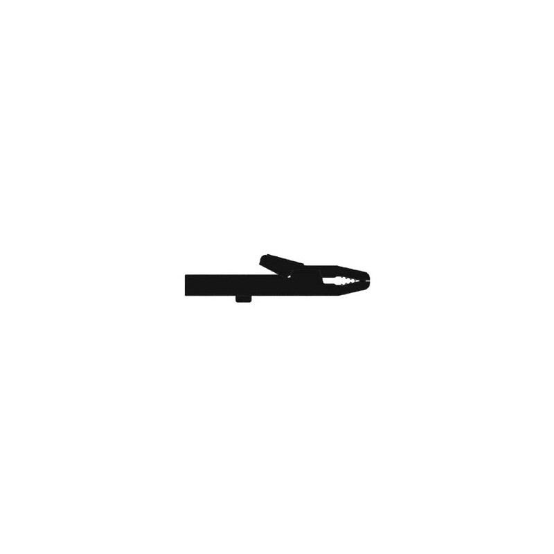 PINCE CROCODILE ISOLEE 4mm 25A - NOIR (AK 2 S)