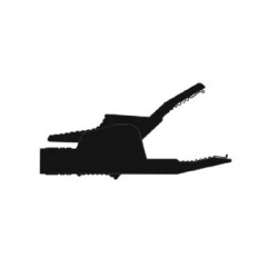 PINCE CROCODILE ISOLEE 4mm 34A - NOIR (AK2B 2540) - Velleman