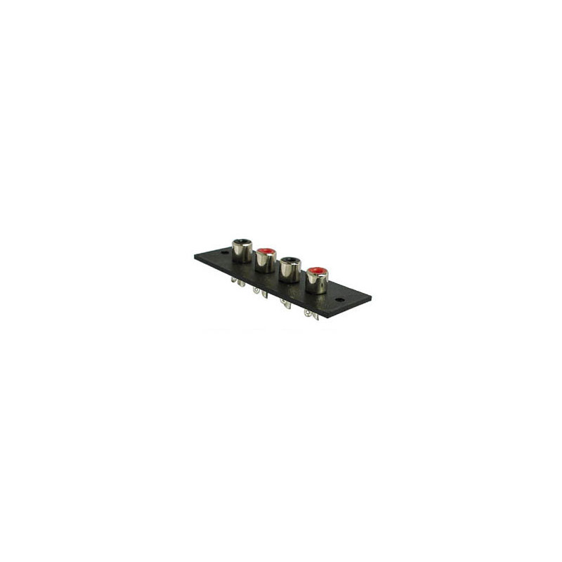 CHASSIS RCA AMP 4P - NICKEL
