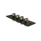 CHASSIS RCA AMP 4P - NICKEL