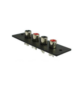 CHASSIS RCA AMP 4P - NICKEL - Velleman