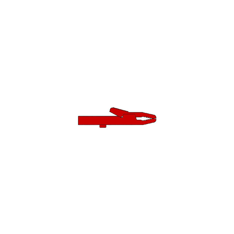 PINCE CROCODILE ISOLEE 4mm 25A - ROUGE (AK 2 S) PINCE CROCODILE ISOLEE 4mm 25A - ROUGE (AK 2 S)